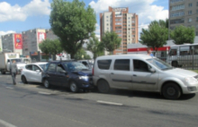 Тройное столкновение на Московском проспекте в Ярославле