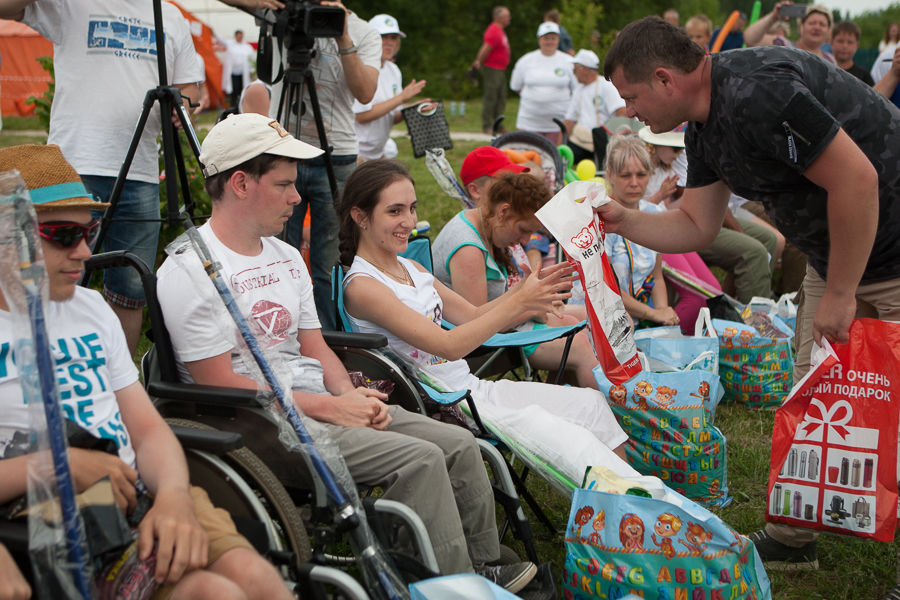 Фестиваль по рыболовному спорту среди инвалидов проходит в Липецкой области