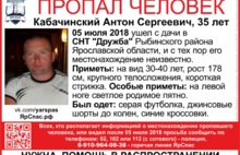 В Ярославской области ушел с дачи и пропал 35-летний мужчина