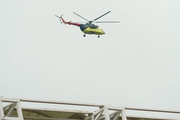 «Енисей» заметил красно-жёлтый вертолёт над тренировочным полем