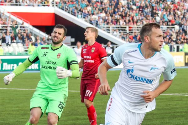Дзюба забил «Уфе», «Оренбург» Федотова упустил победу над «Краснодаром»