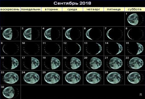 Лунный календарь подскажет благоприятные дни сентября 2018 года