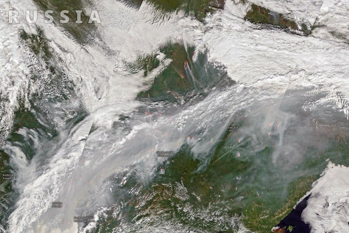 Природные пожары в Сибири ускорят изменение климата