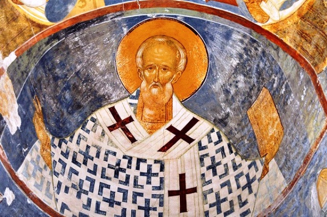 Святитель Николай фреска