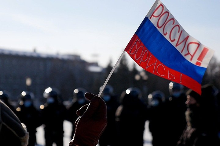 Омская акция в поддержку Навального и задержания напротив храма. Видеорепортаж Тайги.инфо