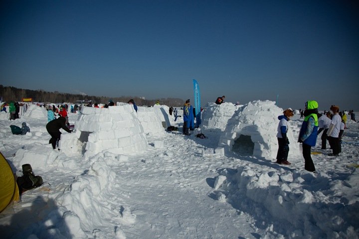 Как в Новосибирске строят жилища эскимосов. Фото